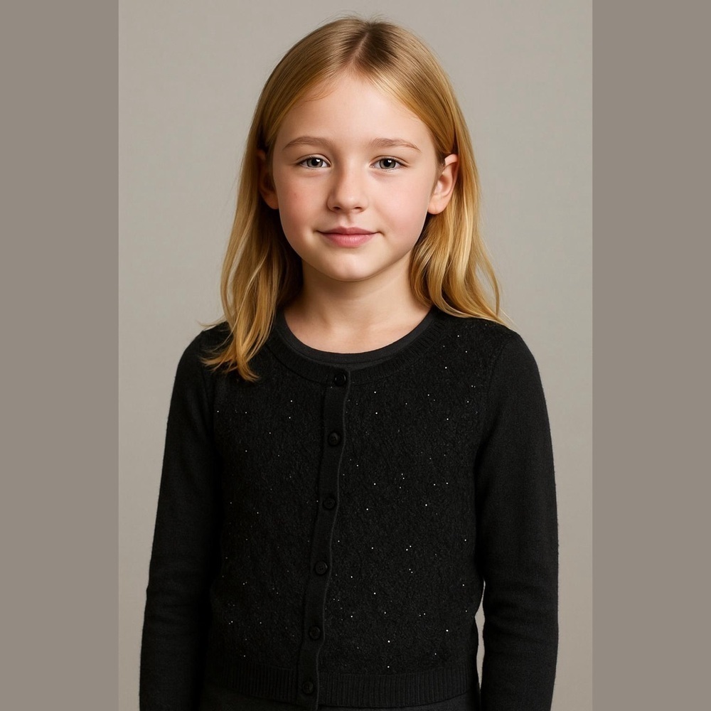 Arizona Jeans Girls Black Cardigan Size XL